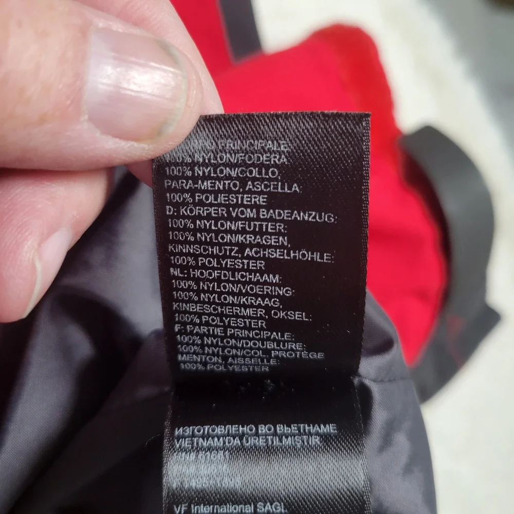 The North Face Rain Jacket Mens XL Red Gray HyVent Waterproof Hooded T495+T895 - Picture 6 of 16